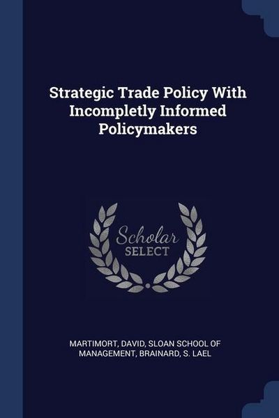 Produktbild: Strategic Trade Policy With Incompletly Informed Policymakers