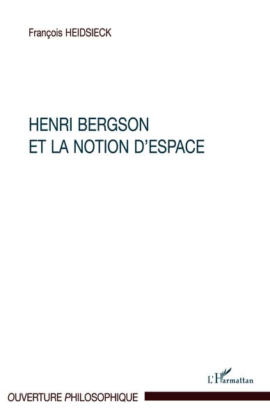 Produktbild: Henri Bergson et la notion d'espace