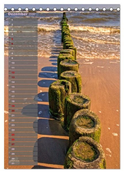 Produktbild: Ostsee Tour Deutschland - maritime Highlights (Tischkalender 2026 DIN A5 hoch), CALVENDO Monatskalender