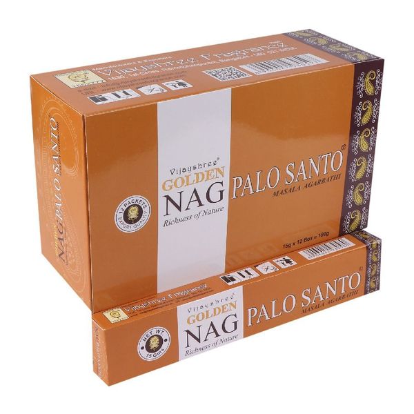 Produktbild: R&auml;ucherst&auml;bchen Vijayshree "Golden Nag Palo Santo" 15gr.