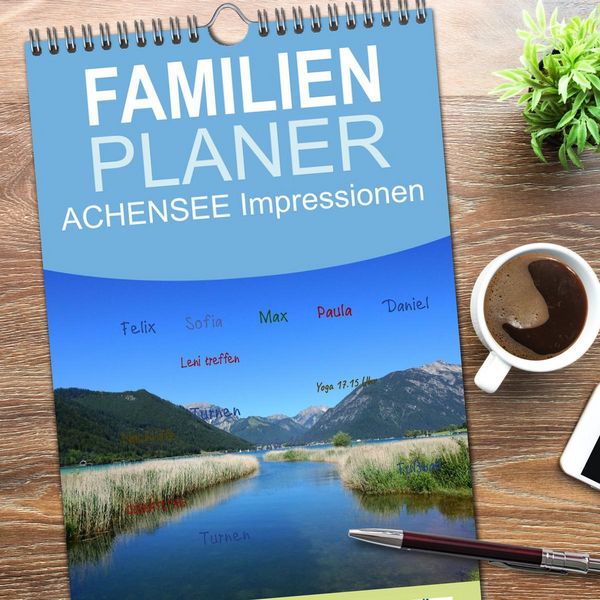 Produktbild: Familienplaner 2026 - ACHENSEE Impressionen mit 5 Spalten (Wandkalender, 21 x 45 cm) CALVENDO
