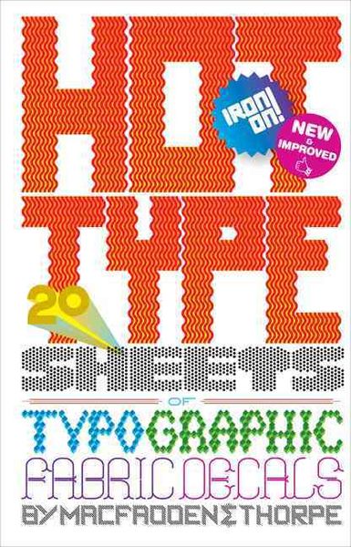 Produktbild: Hot Type: 20 Sheets of Typographic Fabric Transfers