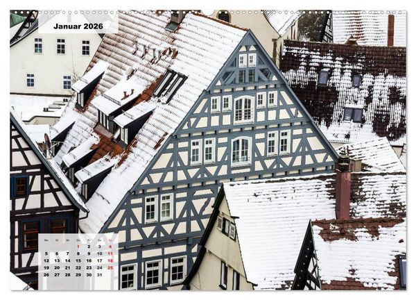 Produktbild: Kontraste Waiblingen (Wandkalender 2026 DIN A2 quer), CALVENDO Monatskalender