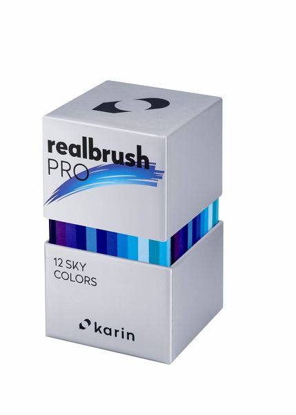 Produktbild: KARIN Marker Realbrush PRO Sky Colors, 12er Pinsel Set