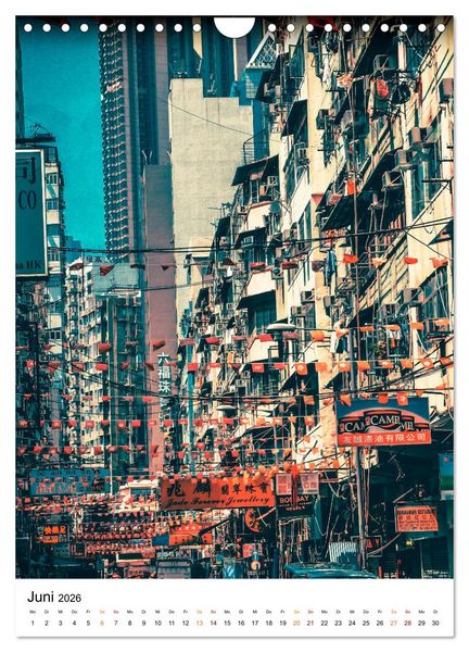 Produktbild: Hongkong Street live (Wandkalender 2026 DIN A4 hoch), CALVENDO Monatskalender