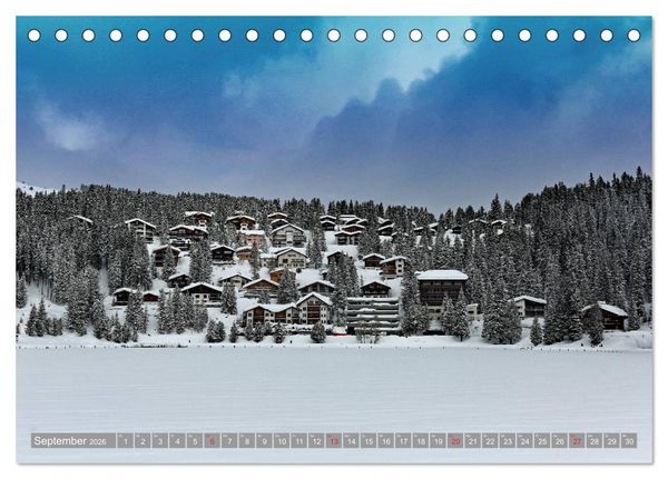 Produktbild: AROSA im Winter (Tischkalender 2026 DIN A5 quer), CALVENDO Monatskalender