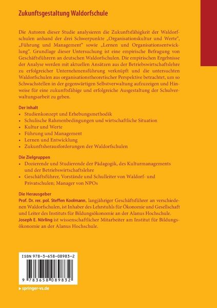 Produktbild: Zukunftsgestaltung Waldorfschule