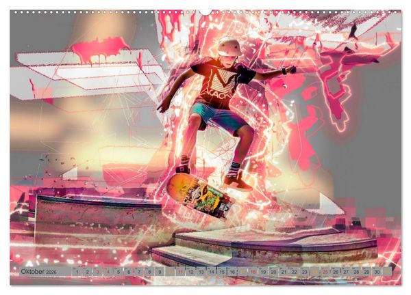 Produktbild: Skateboarding - extrem cool (Wandkalender 2026 DIN A2 quer), CALVENDO Monatskalender