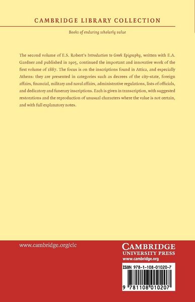 Produktbild: An Introduction to Greek Epigraphy, Volume 2