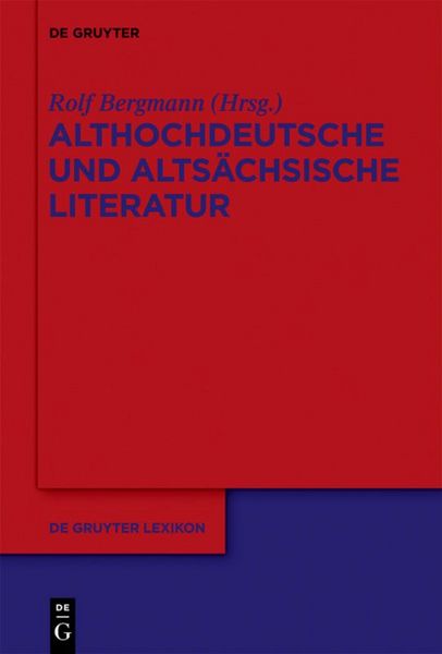 Produktbild: Althochdeutsche und alts&auml;chsische Literatur