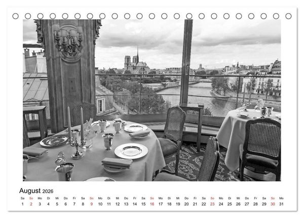 Produktbild: Paris vive la m&eacute;tropole (Tischkalender 2026 DIN A5 quer), CALVENDO Monatskalender