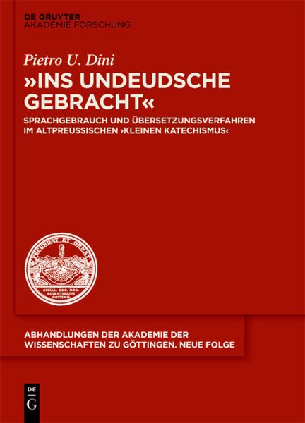 Produktbild: "ins undeudsche gebracht"