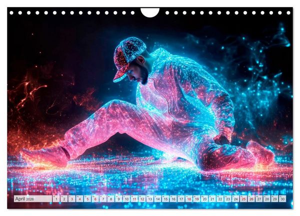 Produktbild: BREAKING Cooler Tanz und krasse Moves (Wandkalender 2026 DIN A4 quer), CALVENDO Monatskalender