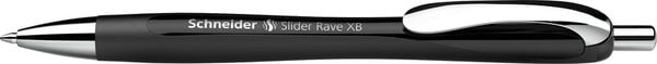 Produktbild: Schneider Kugelschreiber Slider Rave schwarz-schwarz, Mine XB blau