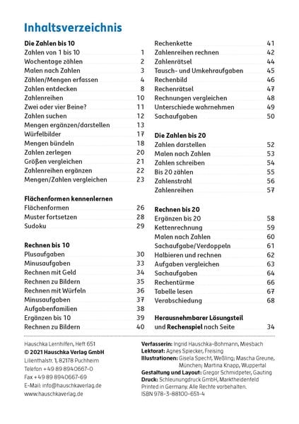 Produktbild: Mathe 1. Klasse &Uuml;bungsheft - Mathe auf dem Bauernhof