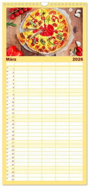 Produktbild: Familienplaner 2026 - Alte Historische Tomaten mit 5 Spalten (Wandkalender, 21 x 45 cm) CALVENDO