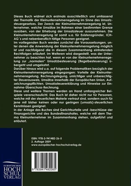 Produktbild: Die Kleinunternehmerregelung