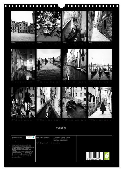 Produktbild: Venedig (Wandkalender 2026 DIN A3 hoch), CALVENDO Monatskalender