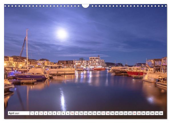 Produktbild: Waren M&uuml;ritz, nach Sonnenuntergang (Wandkalender 2027 DIN A3 quer), CALVENDO Monatskalender