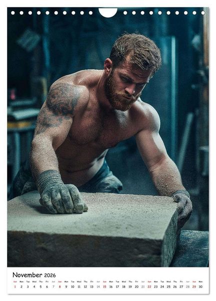 Produktbild: Hot Builders - Hard at Work (Wall Calendar 2026 DIN A4 portrait), CALVENDO 12 Month Wall Calendar