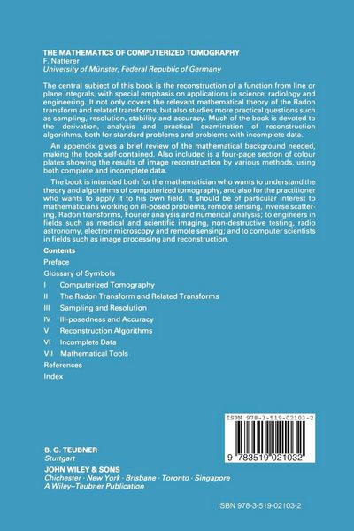 Produktbild: The Mathematics of Computerized Tomography