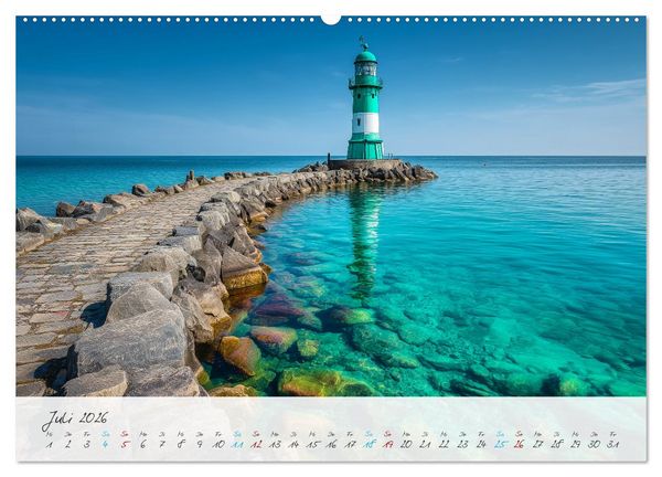 Produktbild: W&auml;chter der K&uuml;ste (hochwertiger Premium Wandkalender 2026 DIN A2 quer), Kunstdruck in Hochglanz