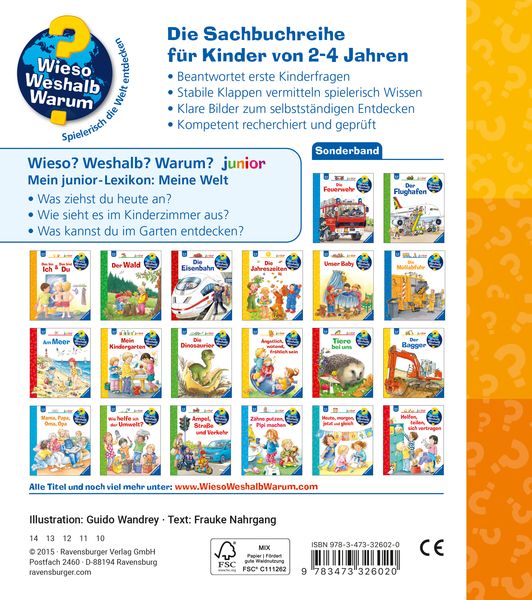 Produktbild: Wieso? Weshalb? Warum? Sonderband - Mein junior-Lexikon: Meine Welt