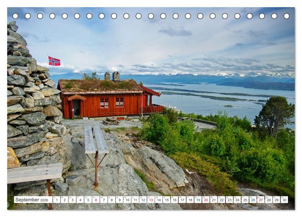 Produktbild: Norwegen PUR (Tischkalender 2026 DIN A5 quer), CALVENDO Monatskalender