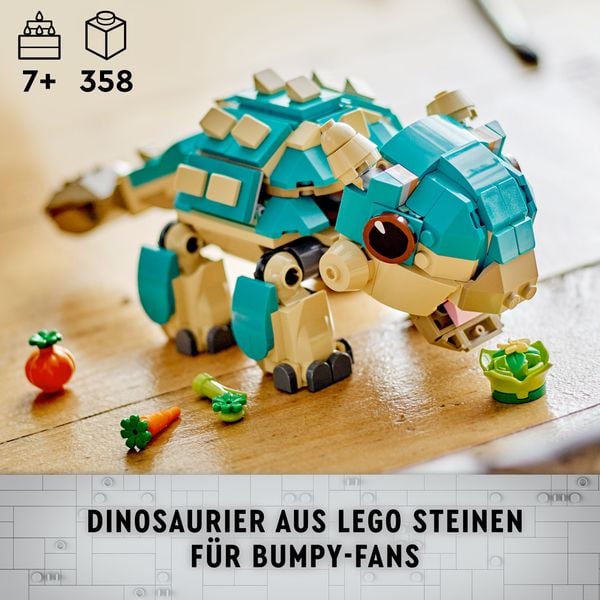 LEGO Jurassic World Baby Bumpy: Ankylosaurus Spielzeug-Dinosaurier 76962