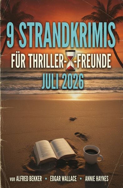 Produktbild: 9 Strandkrimis f&uuml;r Thriller-Freunde Juli 2026