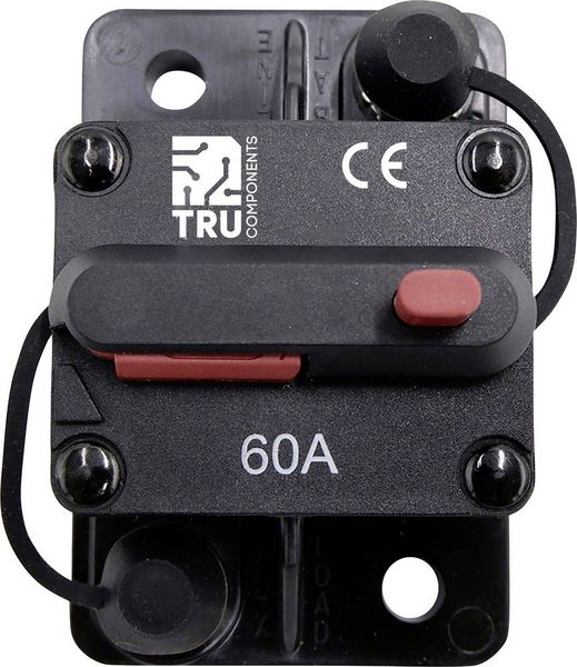 Produktbild: TRU COMPONENTS TC-13596592 Sicherungsautomat 60A Schwarz 1St.
