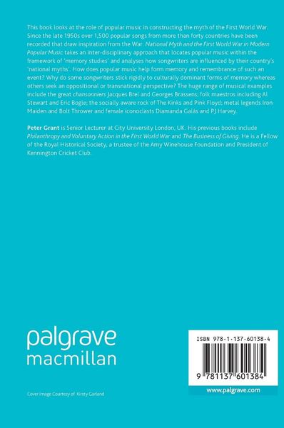 Produktbild: National Myth and the First World War in Modern Popular Music