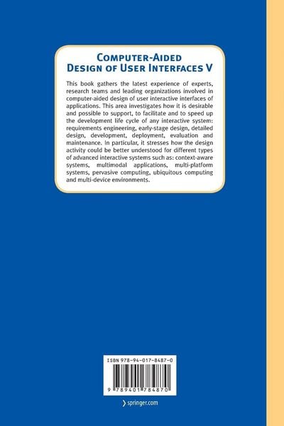Produktbild: Computer-Aided Design of User Interfaces V