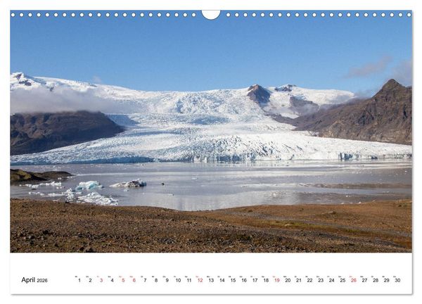 Produktbild: ISLAND Atemberaubende Natur aus Feuer und Eis (Wandkalender 2026 DIN A3 quer), CALVENDO Monatskalender