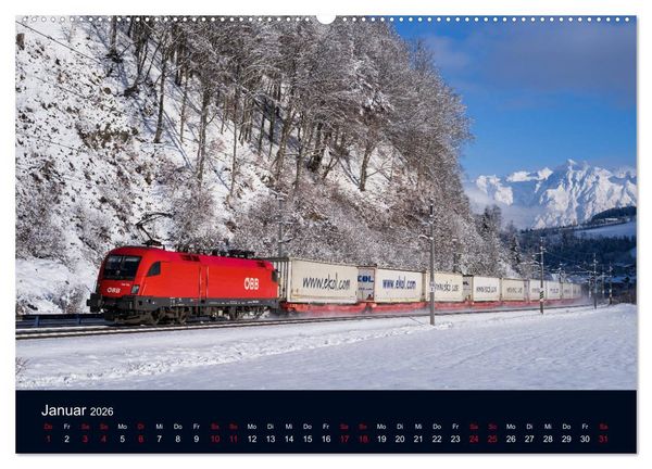 Produktbild: Die Bahn im Salzburgerland (Wandkalender 2026 DIN A2 quer), CALVENDO Monatskalender