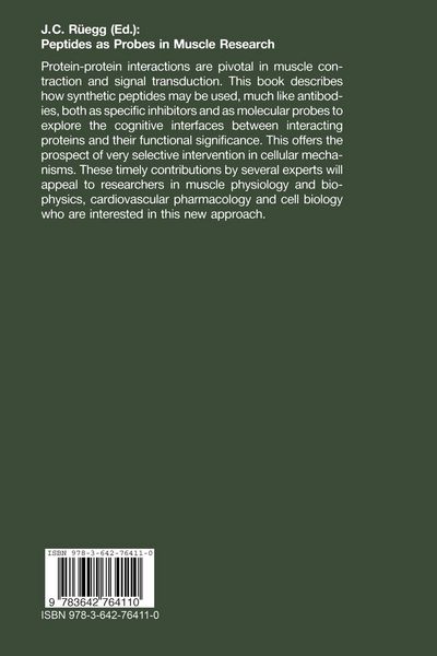 Produktbild: Peptides as Probes in Muscle Research
