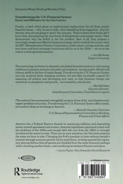 Produktbild: Transforming the U.S. Financial System