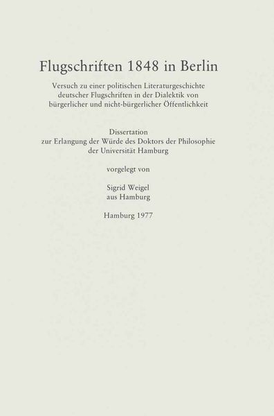 Produktbild: Flugschriften 1848 in Berlin