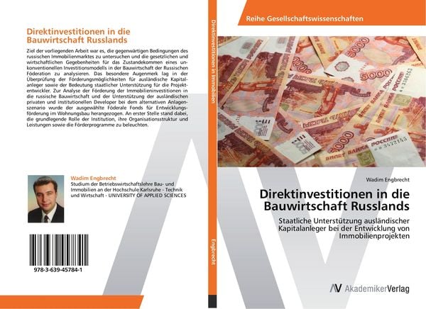 Direktinvestitionen in die Bauwirtschaft Russlands, Taschenbuch von Wadim Engbrecht, AV Akademikerverlag, 9783639457841