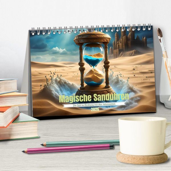 Produktbild: Magische Sanduhren (Tischkalender 2026 DIN A5 quer), CALVENDO Monatskalender