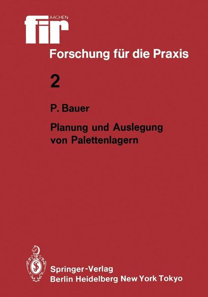 Produktbild: Planung und Auslegung von Palettenlagern