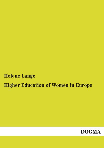 Produktbild: Higher Education of Women in Europe