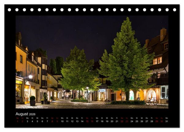 Produktbild: N&uuml;rnberg - Die Altstadt bei Nacht (Tischkalender 2026 DIN A5 quer), CALVENDO Monatskalender