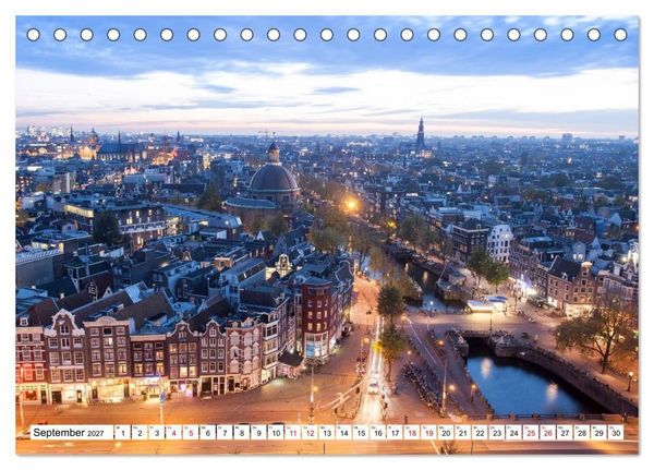 Produktbild: Amsterdam - Momente einer Reise (Tischkalender 2027 DIN A5 quer), CALVENDO Monatskalender