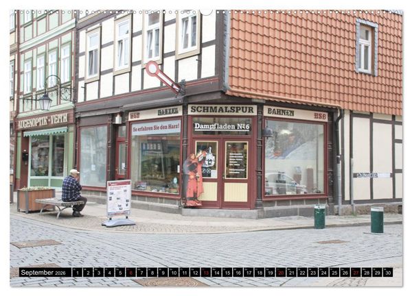 Produktbild: Wernigerode - Fachwerkstadt am Harz (hochwertiger Premium Wandkalender 2026 DIN A2 quer), Kunstdruck in Hochglanz