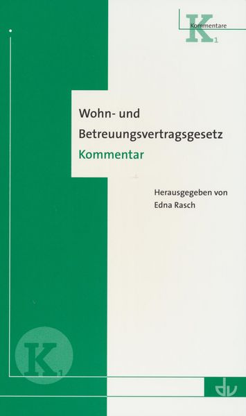 Produktbild: Wohn- und Betreuungsvertragsgesetz (WBVG)