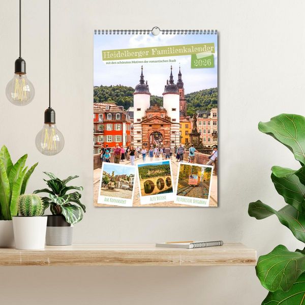 Produktbild: Heidelberger Familienkalender (Wandkalender 2026 DIN A3 hoch), CALVENDO Monatskalender