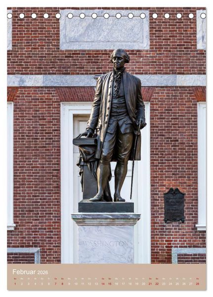 Produktbild: PHILADELPHIA Besondere Augenblicke erleben (Tischkalender 2026 DIN A5 hoch), CALVENDO Monatskalender