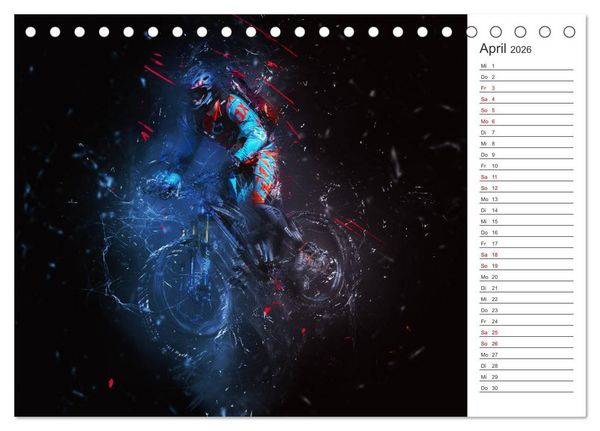 Produktbild: Downhill Explosion (Tischkalender 2026 DIN A5 quer), CALVENDO Monatskalender