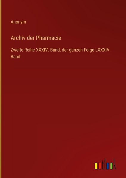 Produktbild: Archiv der Pharmacie